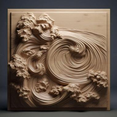 Patterns and decorations Storm 3 3d model